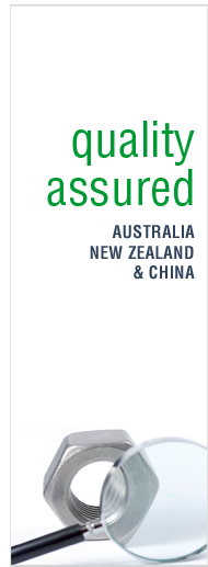 quality assured: Australia, China and Hong Kong
